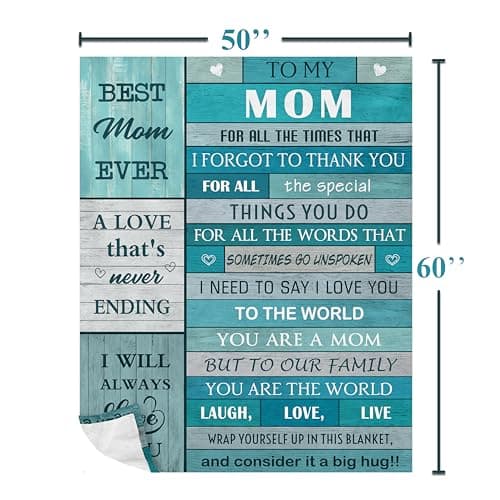 Gifts for Mom, Birthday Gifts for Moms, Mom Birthday Gift for Valentines Christmas Mothers Day, Mommy Blanket 60”x50”
