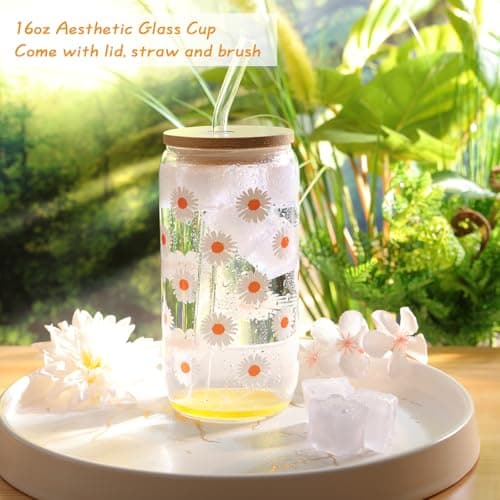 Birthday Gifts for Women, Gift Baskets for Women, Best Friend Friendship Gifts, Get Well Soon Inspirational Gift Set Box for Woman Her Teen Girl Sister Friendship w 18oz Daisy Cup