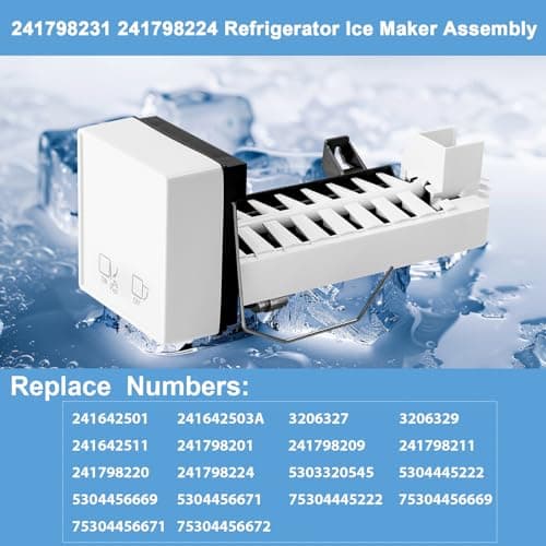 241798231 241798224 241798211 Ice Maker Replacement, Compatible with Frigidaire Electrolux Kenmore Refrigerators, Replaces 241642511, 241642501 and 241798201 Ice Maker Assembly (Not Universal)