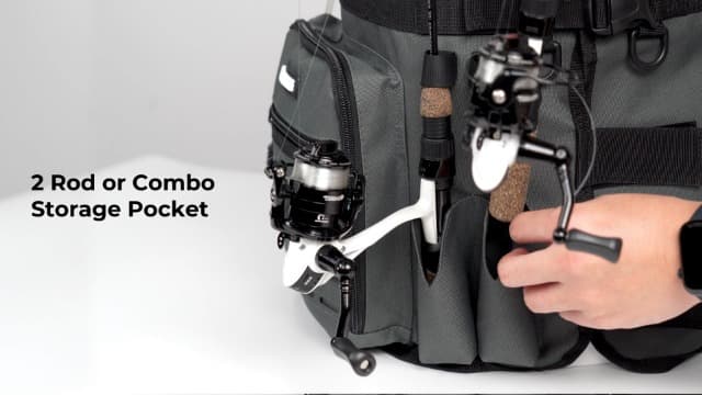 KastKing Karryall Fishing Bucket Organizer for 5 Gallon Bucket, Ice Fishing Tackle Bag with Adjustable Buckle, Rod & Plier Holder and Multi-Pockets for Fishing Gear & Accessories Storage,Khaki