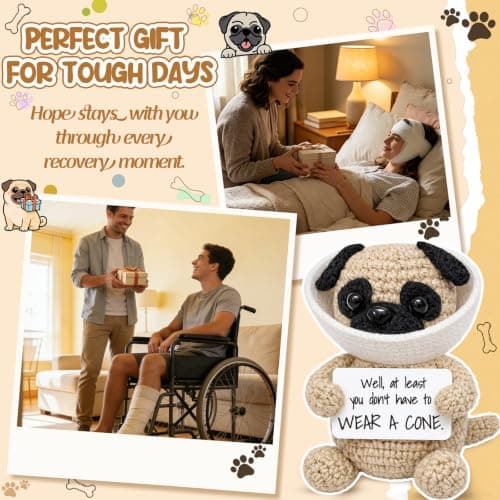 Funny Get Well Soon Gift – Surgery Recovery & Feel Better Gift for Women Men, Cute Encouragement Desk Decor for Friend Coworker Her Him B0GZ3Y9FJP