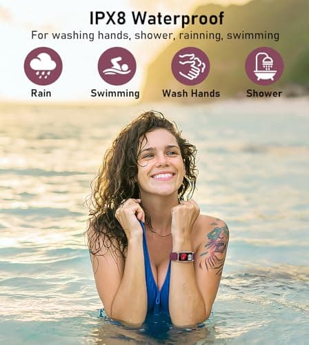 Smart Watch Health Fitness Tracker with 24/7 Heart Rate, Blood Oxygen Blood Pressure Sleep Monitor, 115 Sports Modes, Step Calorie Counter Pedometer IP68 Waterproof for Android and iPhone Women Men