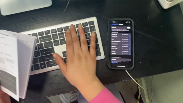 TECKNET Bluetooth Keyboard Rechargeable, 4-Device Free Switching (2.4G+BT), Ultra-Slim Full Size Wireless Keyboard, Quiet Typing, for PC/Laptop/Smart TV/Phone, Adjustable Stand, 12 Multimedia Keys