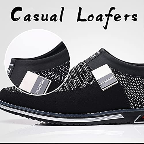 Veslexth Veslesth Men Casual Shoes Sneakers Loafers Comfort Walking Shoes Fashion Driving Shoes Luxury Leather Shoes for Male Business Work Office Dress Outdoor