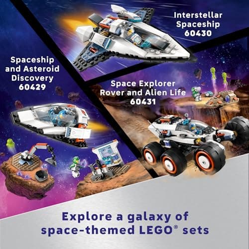 LEGO City Interstellar Spaceship Toy for Kids, Creative Play Space Building Set with Spacecraft Model, Drone, and Astronaut Figure, Building Toy for Boys, Girls and Kids Ages 6 and Up, 60430 B0CGY4H58S