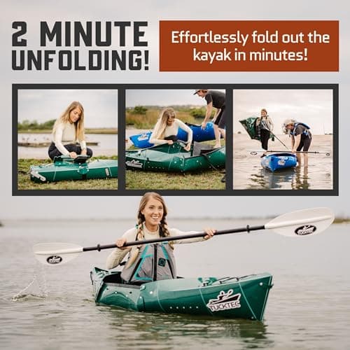 Tucktec 8' Jr. Foldable Kayak - 225 lb. Capacity - Made in USA
