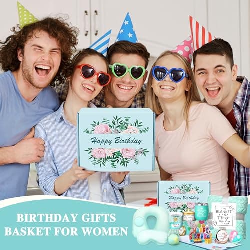 Birthday Gifts for Women Birthday Gifts Ideas Womens Gift for Birthday Box for Women Happy Birthday Gifts Basket for Friends Female Sister Coworker Her Wife Girlfriend