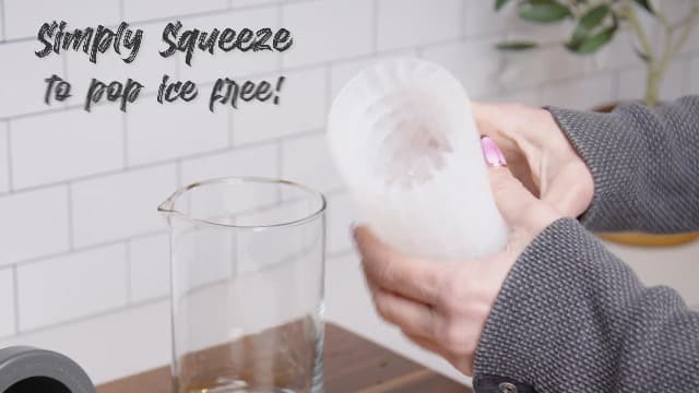 Tovolo Mini Ice Cylinder- Squeeze & Release- Set of 2, 1000422, Gray