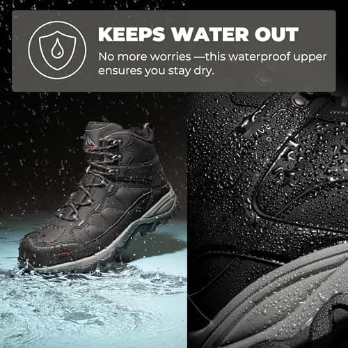 NORTIV 8 Waterproof Steel Toe Boots for Men Slip Resistant Safety Industrial Boots Paladin-Steel