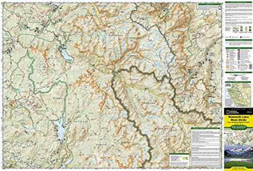 Mammoth Lakes, Mono Divide Map [Inyo and Sierra National Forests] (National Geographic Trails Illustrated Map, 809)