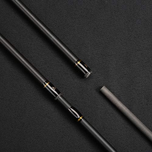 E Series - Camo Legend 2-Piece 7-Feet Casting Rod 24 Ton Carbon Fiber Baitcasting with 2 Tips - Medium and Medium Heavy Portable Bass Fishing Rod Baitcaster