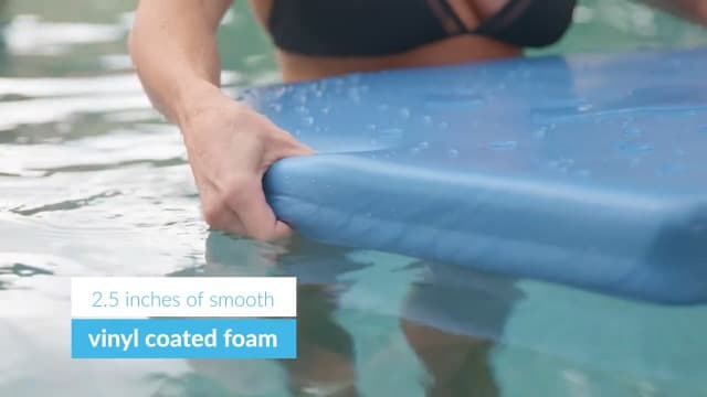 TRC Recreation 2-Pack Sunsation 1.75" Thick Foam Pool Float Lounger, Tropical Teal w/Headrest for Lounging & Sunbathing in Swimming Pools, Beaches & Lakes, 70" x 26"