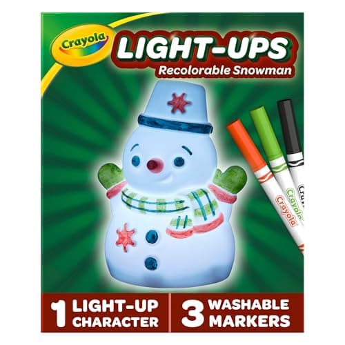Crayola Light-Ups - Snowman, Light Up Snowman Toy, Christmas Gift for Grandkids & Kids, Reusable Coloring Craft Toy, Decoration for Indoors, Stocking Stuffers B0CRBKBZNH