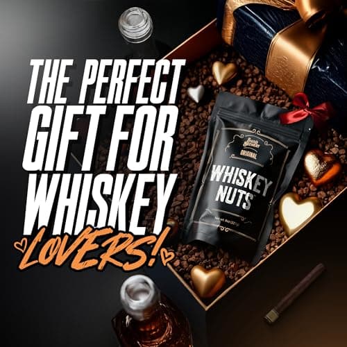 Whiskey Nuts - Gourmet Mix of Slightly Sweet and Salty Almonds, Peanuts, Corn Nuts, & Honey Roasted Sesame Sticks That Brings Out The Flavor Of Whiskey. Great Gift for Men, Women, Bourbon Lovers B0CLYQJTFZ