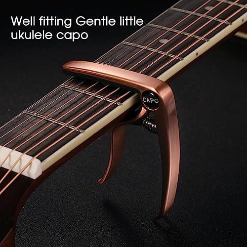 ENO MUSIC Professional Acoustic and Electric Guitars Capo for 6 String Guitar and Mandolin, RedCopper