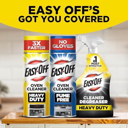 Easy-Off Heavy Duty Degreaser Cleaner Spray, Kitchen Degreaser, 32 Oz