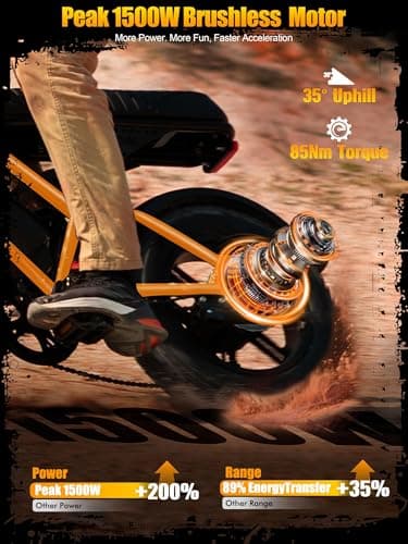 V100/V200 1500W Peak Electric Bike for Adults, 28MPH 48V13&20.8 Ah Removable Battery, 16/20"x4.0" Fat Tire, 7-Speed E-Bike with Dual Suspension – Commuter Ebike for Men & Women