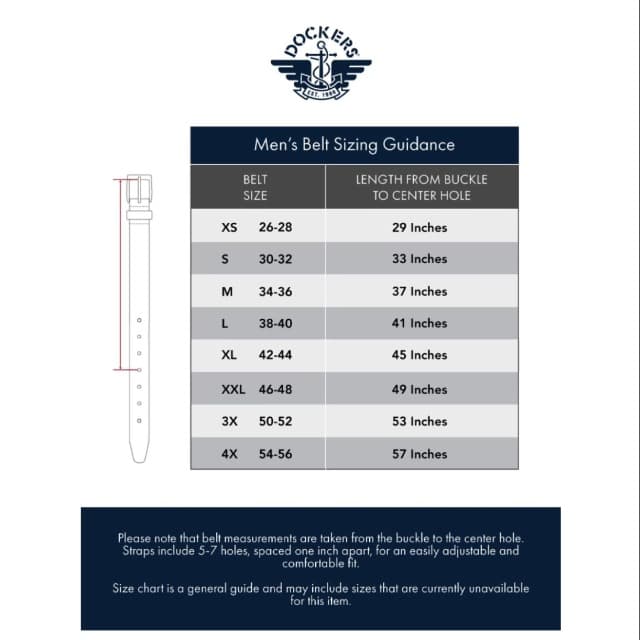 DOCKERS mens Braided Belt