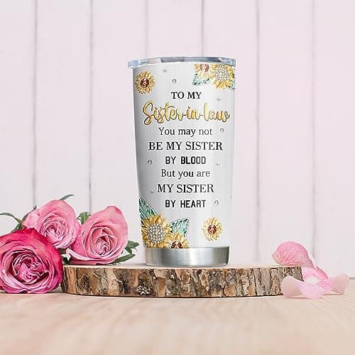 Gifts for Sister in Law, Sister-in-Law Christmas Birthday Gifts, Mothers Day Tumbler for SIL Sister in Law Gifts Tumbler 20oz, Sister-in-Law Birthday Gifts B0CDWWX4Z6