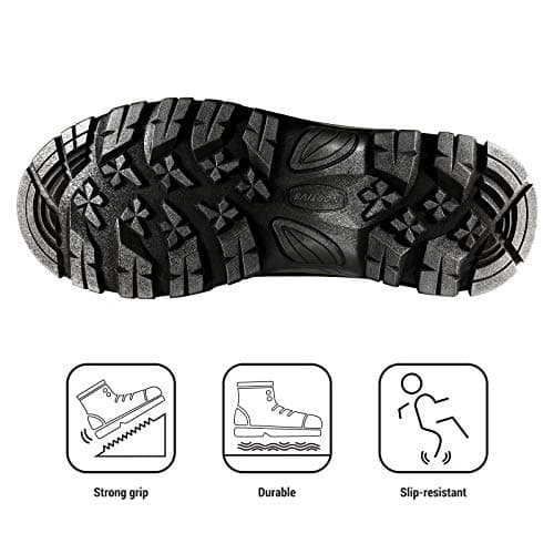 NORTIV 8 Men's Insulated Waterproof Construction Hiking Winter Snow Boots