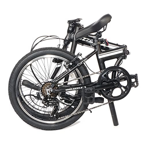ZiZZO Campo 20 inch Folding Bike with 7-Speed, Adjustable Stem, Light Weight Frame