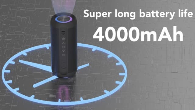 Portable Bluetooth Speaker, Bluetooth 5.4 Speaker, 30W Dual Speaker, 2.0 Channel, Deep Bass, 30H Playtime, Colorful RGB Lights, IPX7 Waterproof, TWS pairing for Outdoor/Home/Party/Travel, Gift Ideas