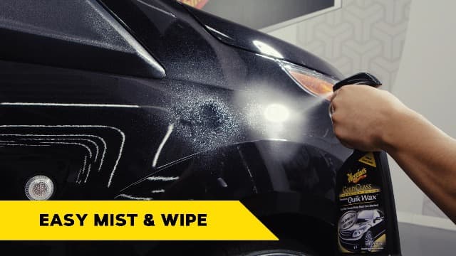 Meguiar's G7716 Gold Class Carnauba Quik Wax, Special Blend for Richness and Shine, Clear Coat Safe Meguiar's Quik Wax, Spray That Leaves Lasting Results Without Residue, 16 Oz