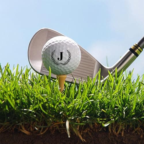 Xeiwagoo Golf Gifts for Men, Unique Initial on Personalized Golf Balls (6 Balls)