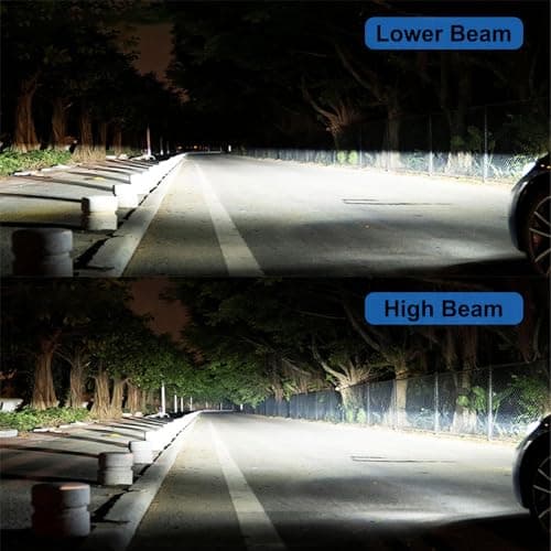 AHOBXD H4 Light Bulbs Hi/Low Beam Super Bright Upgraded 900% 85000LM Brightness 6500K White H4/9003 Bulbs 1:1 Halogen Size Cooling Fan Plug and Play Fog Light Direct Fit Pack of 2