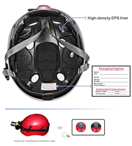 Tontron Adult Hiking Climbing Caving Work Helmet