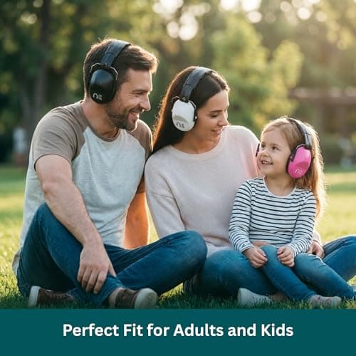 Pro For Sho 34dB Hearing Protection Ear Muffs – Highest NRR Compact Design Ear Protection for Loud Events & Sensory Use