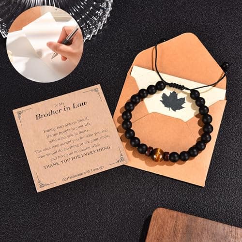 Gifts for Husband Brother Boyfriend Uncle Son Nephew Grandson Fiance Stepdad New Dad First Time Dad To Be Bracelet Gifts, Graduation Fathers Day Birthday Christmas Anniversary Valentines Day Gifts for Him Teen Boy Men