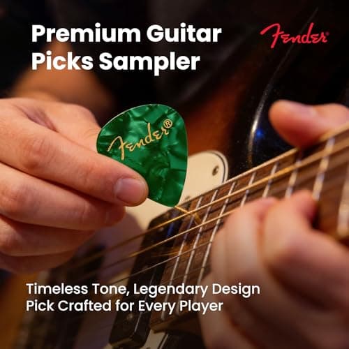 Fender Premium Picks Sampler - 12 Pack Includes Thin, Medium & Heavy Gauges (Austin Bazaar Exclusive) B07ZRYKNGS