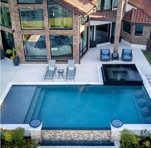 Portable Swimming Pool Easy to Set up and Perfect for Backyard funcustom Large Big Size 5.85 X 2.2m Private Luxury Swim Pool frp Shell Design piscinas inground Fiberglass Outdoor Swimming Pools