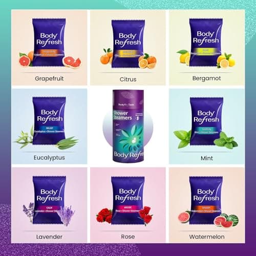 Shower Steamers Aromatherapy - Birthday Gifts for Women, 8 Pack Shower Bombs with Essential Oils, Stress Relief Home Spa Relaxation Gifts for Mom, Christmas Stocking Stuffers