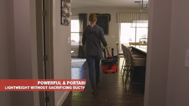 CRAFTSMAN CMXEVBE17040 4 Gallon 5.0 Peak HP Wet Dry Vac, Portable Shop Vacuum Wet and Dry with Filter, Hose and Attachments for Home and Automotive Cleaning