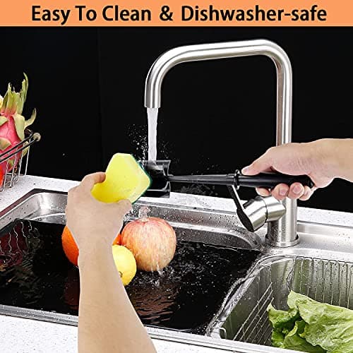 Meat Chopper, Premium Heat Resistant Meat Masher, 5 Blades Ground Beef Masher, Dishwasher Safe, Non Stick Hamburger Smasher, Nylon Potato Masher, Black B09WDNZP14