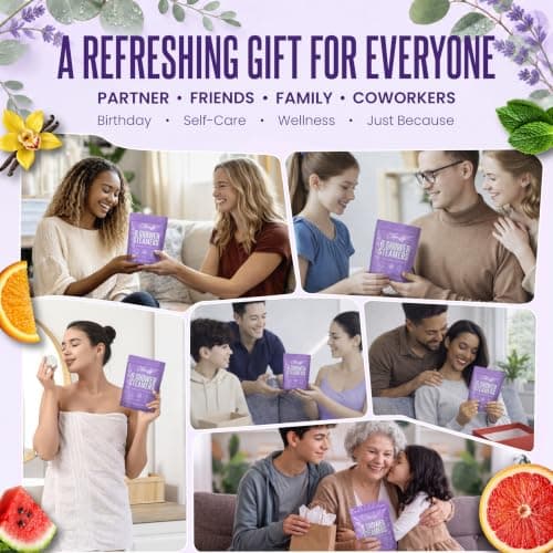 Cleverfy Shower Steamers Aromatherapy for Women and Men – Self-Care Shower Bombs for Stress Relief and Relaxation – 6 Tablets
