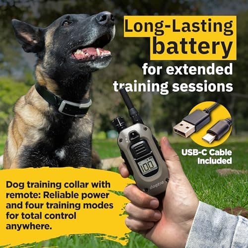 Dogtra 1900X E-Collar for Dog Training - 3/4 Mile Range, for Dogs 35 lbs+, IPX9K Waterproof, 100 Stimulation Levels, Vibration, Tone, Rechargeable - Ideal for Dog Owners and Professional Trainers