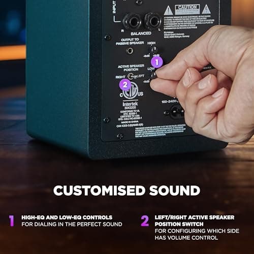 M-AUDIO BX3 Pair 3.5" Wired Studio Monitors and PC Speakers for Recording and Multimedia with Music Production Software