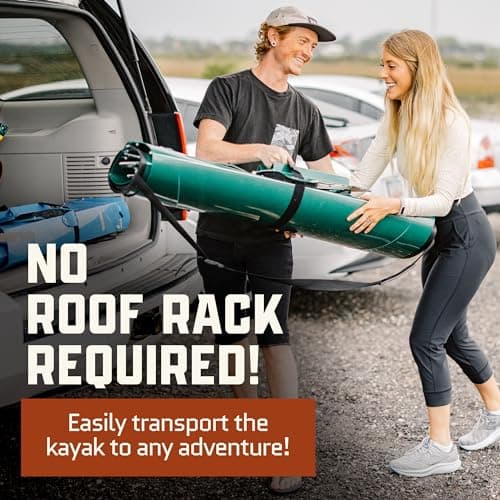 Tucktec 8' Jr. Foldable Kayak - 225 lb. Capacity - Made in USA