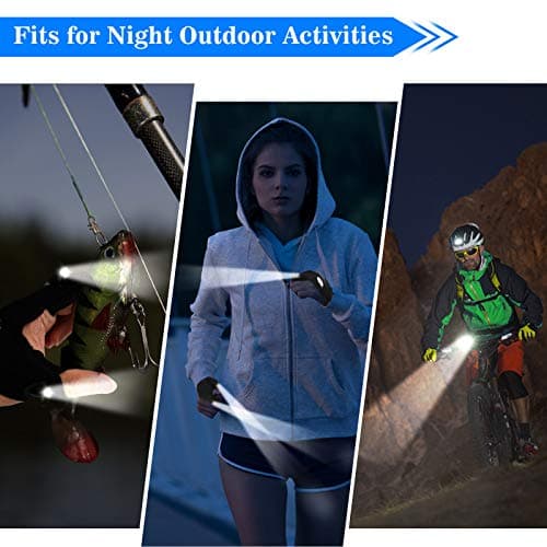 LED Flashlight Gloves, Gifts for Men Him Boyfriend Husband, Cool Gadget Finger Lights Waterproof for Camping Fishing Repairing, Fathers Day Christmas Birthday Gift
