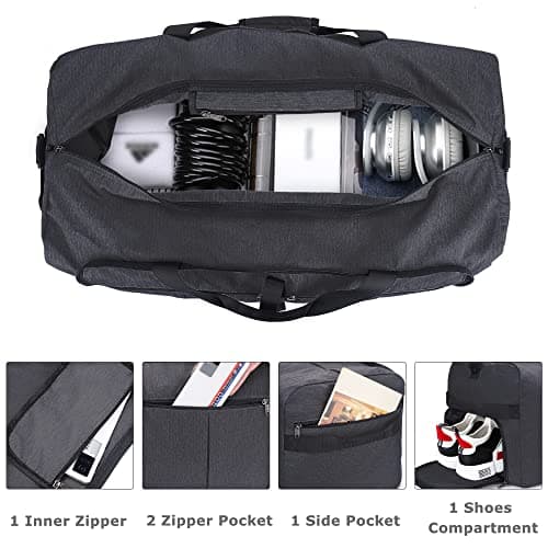 Urtala 120L Foldable Collapsible Waterproof Travel Duffel Bag for Men and Women with Shoe Compartment