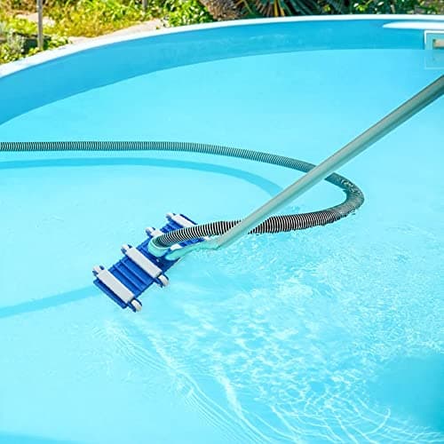 Uoark Pool Vacuum Head with Wheels, 14" Heavy Duty Head, Pool Vacuum Head Suitable for Above Ground and inground Pools(Pole not Included)