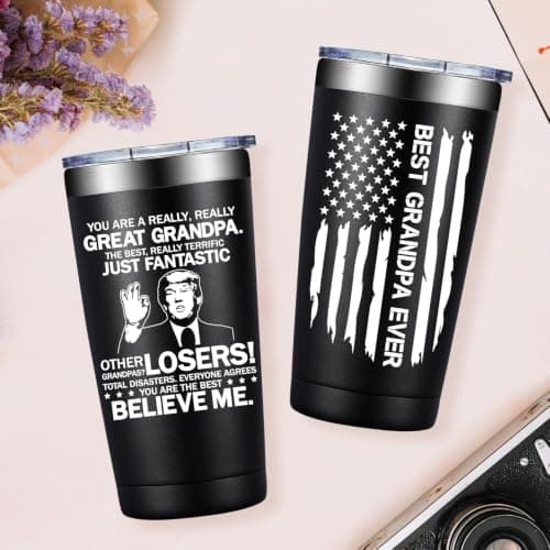 Grandpas Christmas Birthday Gifts from Grandkids - Fathers Day Gift for Grandpa - You Are a Really Really Great Grandpa Grifarny Grandpa Gifts - Best Grandpa Ever Gifts Tumbler Cup 20 oz B0DZWW96VX