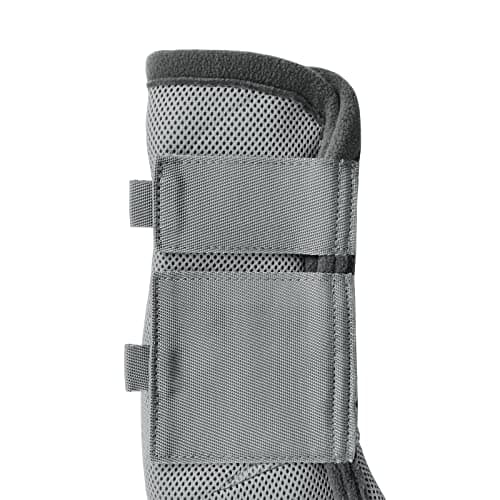 Gallopoff Fly Boots for Horses Set of 4, Breathable Comfy Mesh Horse Leggings Reduce Stomping, Hoof Stress, and Leg Fatigue Grey Full