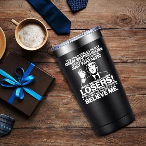 Brother In Law Gifts - Christmas, Birthday, Fathers Day, Gifts for Brother In Law - Cool Brothers In Laws Gift From Sister - 20oz Tumbler