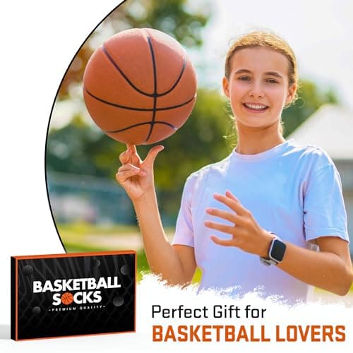 Basketball Socks for Men, Women & Youth – Funny Basketball Gifts, Stocking Stuffers, Novelty Socks for Players, Coaches, Boys & Girls, and Cool Sport Accessories for Christmas