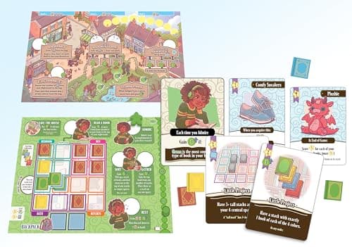 A Place for All My Books Board Game by Smirk & Dagger | Cozy Strategy Game of Book Collecting & Tile Placement | 1–4 Players | Ages 10+ | 2026 Origins Award Nominee