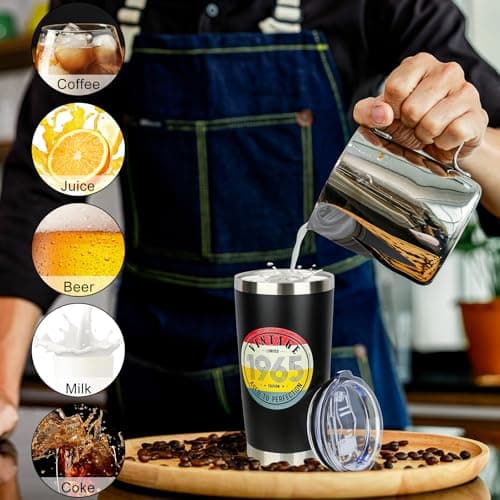 60th Birthday Gifts for Women Men - 1965 60th Birthday Decorations Gifts Ideas for Her Him - 60 Year Old Birthday Gift for Men Women Turning 60 Gift Ideas - 20oz Stainless Steel Tumbler